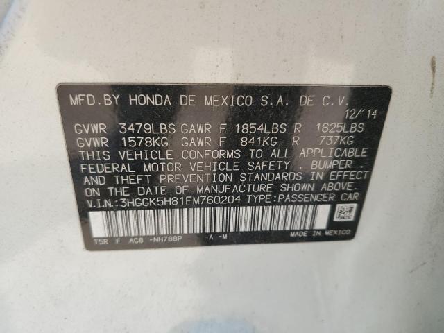 Продажа на аукционе авто 2015 Honda Fit Ex, vin: 3HGGK5H81FM760204, номер лота: 56827025