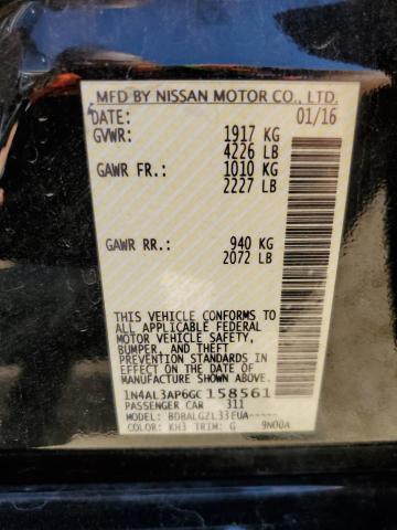 Продажа на аукционе авто 2016 Nissan Altima 2.5, vin: 1N4AL3AP6GC158561, номер лота: 56386495