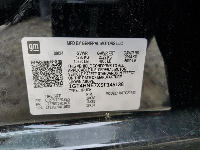 Aukcja sprzedaży 2025 Gmc Sierra, vin: 1GT4HNE7XSF145138, numer aukcji: 54910015