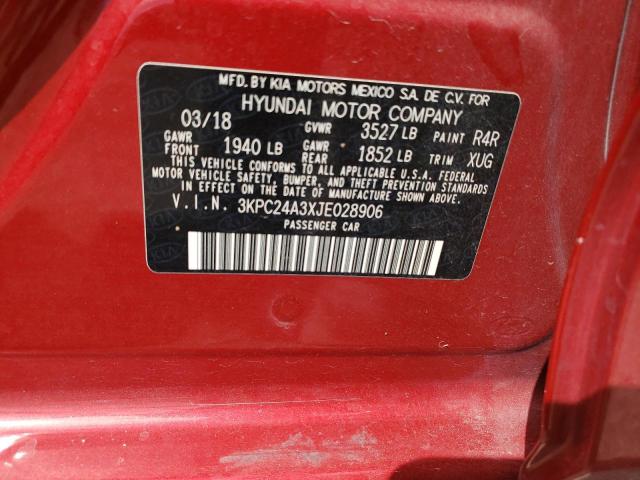 Продажа на аукционе авто 2018 Hyundai Accent Se, vin: 3KPC24A3XJE028906, номер лота: 56026165