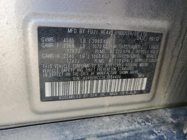 Продажа на аукционе авто 2014 Subaru Outback Limited Auto, vin: 4S4BRBCC3E3204406, номер лота: 57487175