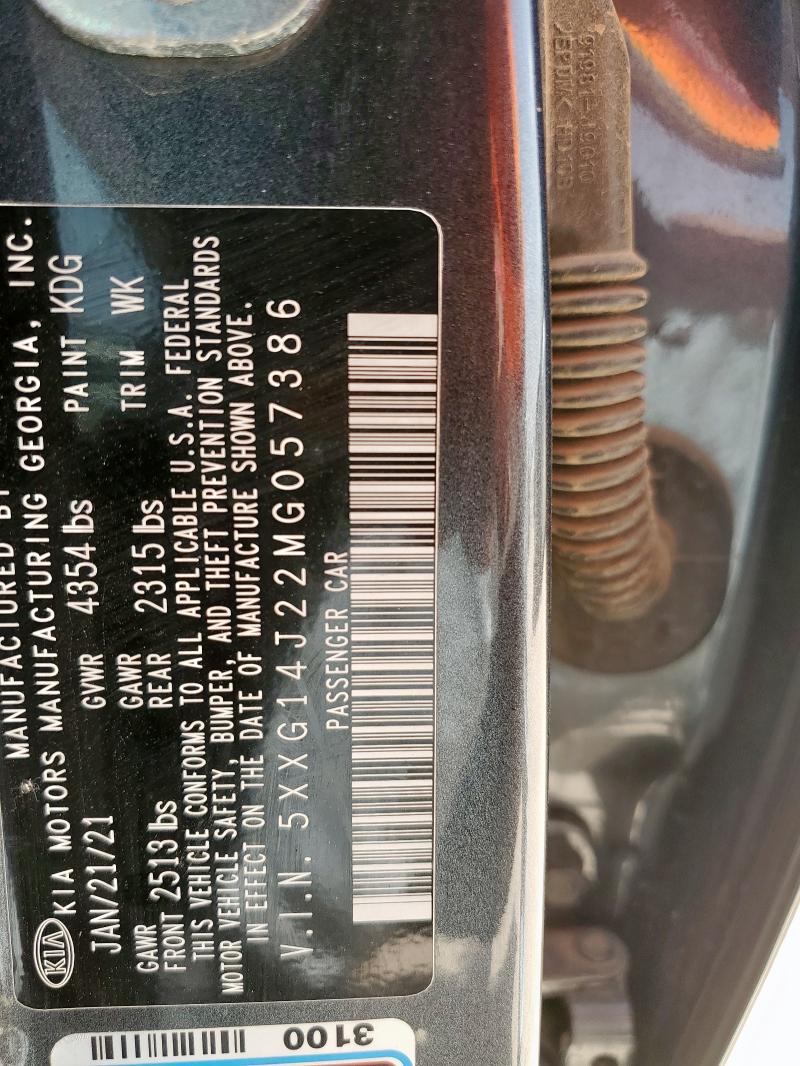 2021 Kia K5 Lxs მანქანა იყიდება აუქციონზე, vin: 5XXG14J22MG057386, აუქციონის ნომერი: 57553595
