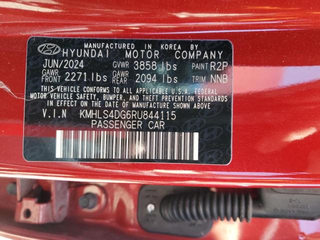 58851475 :رقم المزاد ، KMHLS4DG6RU844115 vin ، 2024 Hyundai Elantra Se مزاد بيع