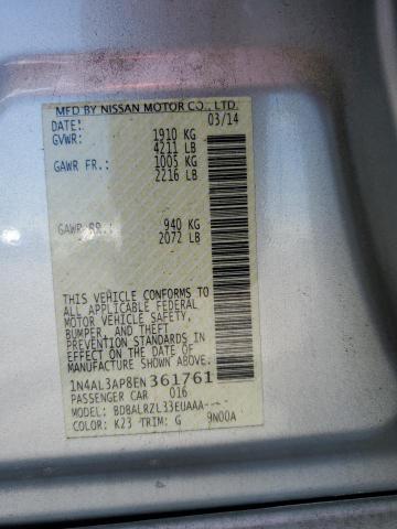 Продажа на аукционе авто 2014 Nissan Altima 2.5, vin: 1N4AL3AP8EN361761, номер лота: 58405195