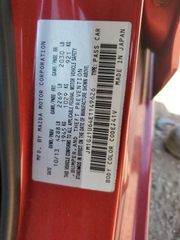 2014 Mazda 6 Sport მანქანა იყიდება აუქციონზე, vin: JM1GJ1U64E1149626, აუქციონის ნომერი: 56168595