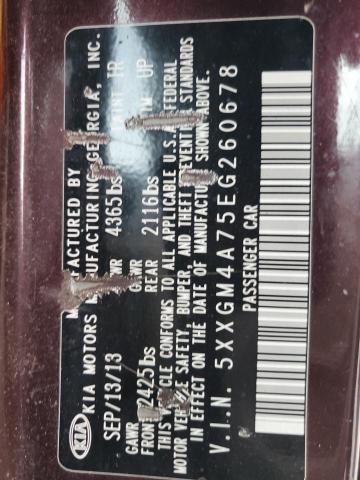 Продажа на аукционе авто 2014 Kia Optima, vin: 5XXGM4A75EG260678, номер лота: 54534735