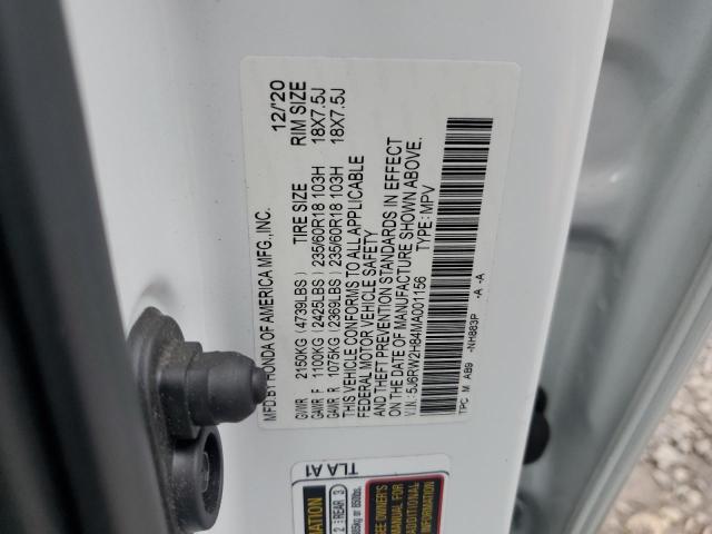 Aukcja sprzedaży 2021 Honda Cr-v, vin: 5J6RW2H84MA001156, numer aukcji: 57879715