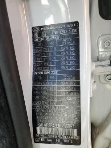 Aukcja sprzedaży 2018 Land Rover Range Rover, vin: SALVP2RX9JH286097, numer aukcji: 56602515