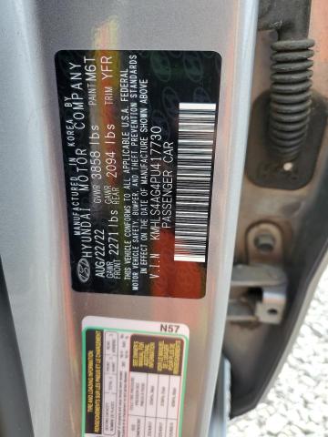Продажа на аукционе авто 2023 Hyundai Elantra, vin: KMHLS4AG4PU417730, номер лота: 59001835