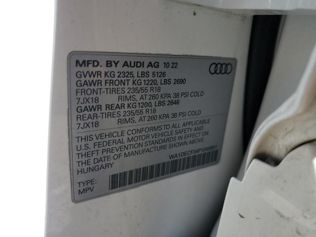 Aukcja sprzedaży 2023 Audi Q3 Premium, vin: WA1DECF34P1049951, numer aukcji: 56559505