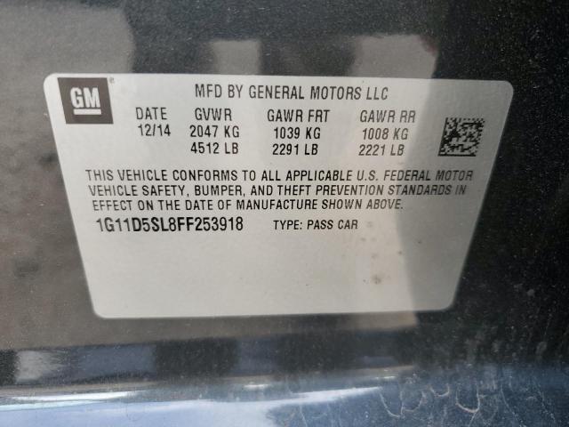 Продаж на аукціоні авто 2015 Chevrolet Malibu 2lt, vin: 1G11D5SL8FF253918, номер лоту: 58814785
