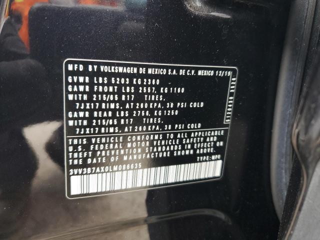 Продаж на аукціоні авто 2020 Volkswagen Tiguan, vin: 3VV3B7AX0LM086635, номер лоту: 56014205