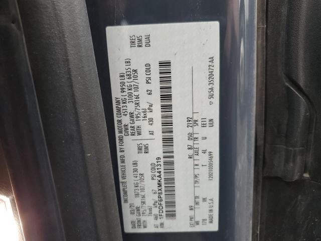 Продажа на аукционе авто 2021 Ford Transit, vin: 1FDDF6P8XMKA41319, номер лота: 57808435