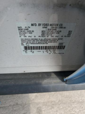57186445 :رقم المزاد ، 3FTTW8A94RRA49755 vin ، 2024 Ford Maverick X مزاد بيع