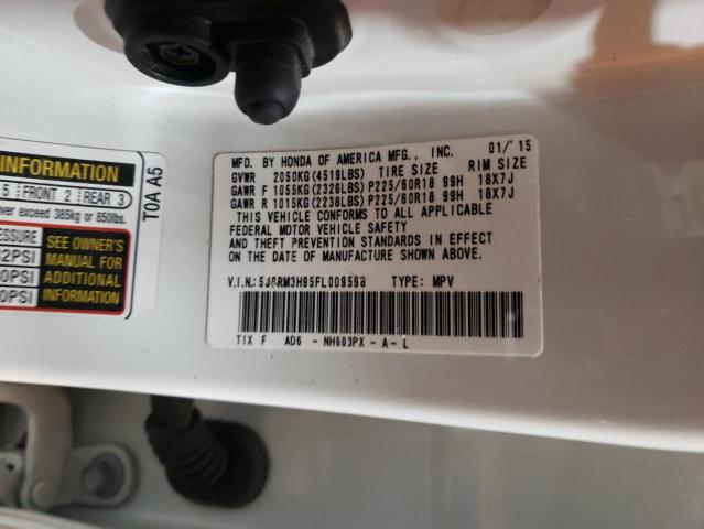Aukcja sprzedaży 2015 Honda Cr-v, vin: 5J6RM3H95FL009598, numer aukcji: 55848985