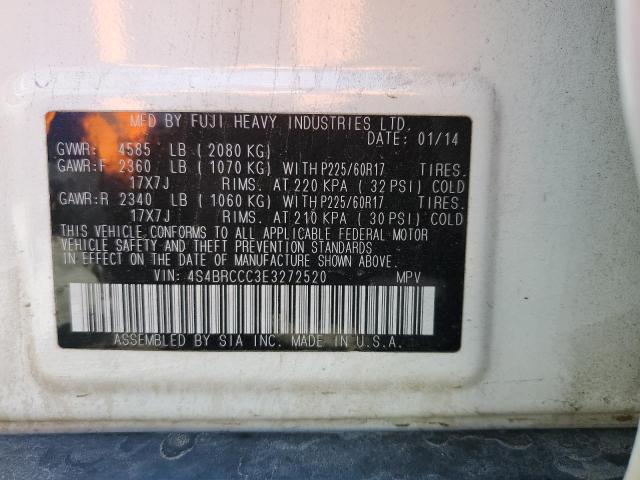 2014 Subaru Outback 2. მანქანა იყიდება აუქციონზე, vin: 4S4BRCCC3E3272520, აუქციონის ნომერი: 55662505