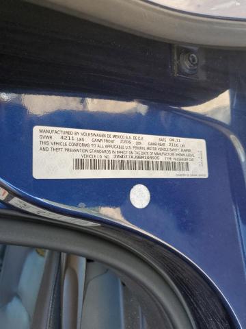 2011 Volkswagen Jetta მანქანა იყიდება აუქციონზე, vin: 3VWDZ7AJ8BM104935, აუქციონის ნომერი: 55942345