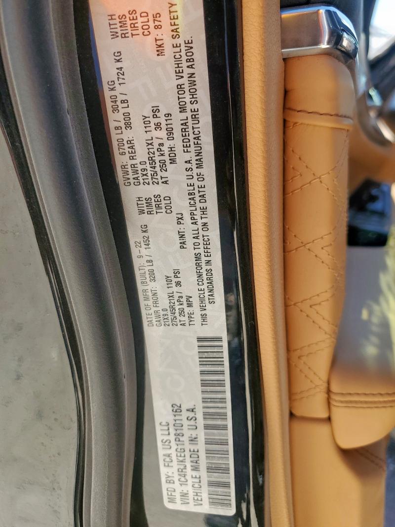 Aukcja sprzedaży 2023 Jeep Grand Cher, vin: 1C4RJKEG1P8101162, numer aukcji: 57878925
