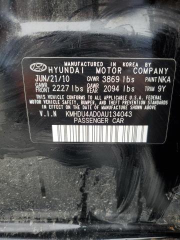 58758495 :رقم المزاد ، KMHDU4AD0AU134043 vin ، 2010 Hyundai Elantra مزاد بيع