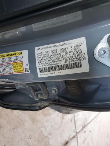 Aukcja sprzedaży 2021 Honda Accord, vin: 1HGCV1F45MA038078, numer aukcji: 56243765