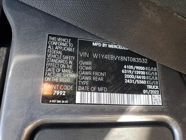 Продаж на аукціоні авто 2022 Mercedes-benz Sprinter 2, vin: W1Y4EBVY8NT083532, номер лоту: 54071275