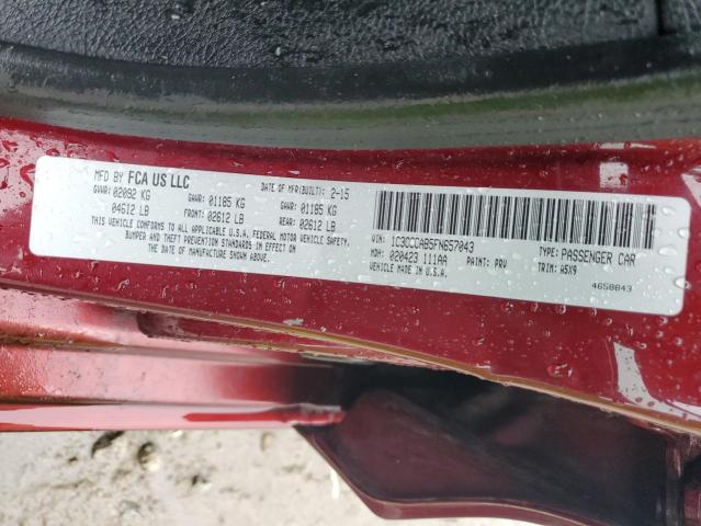 2015 Chrysler 200 მანქანა იყიდება აუქციონზე, vin: 1C3CCCAB5FN657043, აუქციონის ნომერი: 57950785