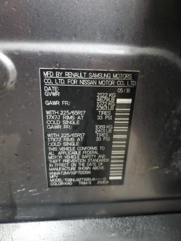 56932195 :رقم المزاد ، KNMAT2MV1GP701399 vin ، 2016 Nissan Rogue مزاد بيع