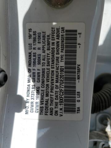 Aukcja sprzedaży 2016 Honda Civic, vin: 19XFC2F77GE201901, numer aukcji: 56179695