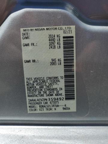 Продажа на аукционе авто 2023 Nissan Altima, vin: 1N4AL4CV2PN359492, номер лота: 58494175