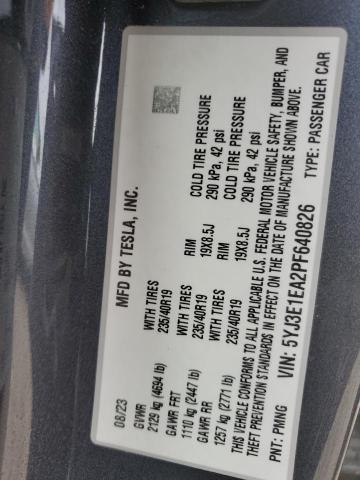 Aukcja sprzedaży 2023 Tesla Model 3, vin: 5YJ3E1EA2PF640826, numer aukcji: 55128275