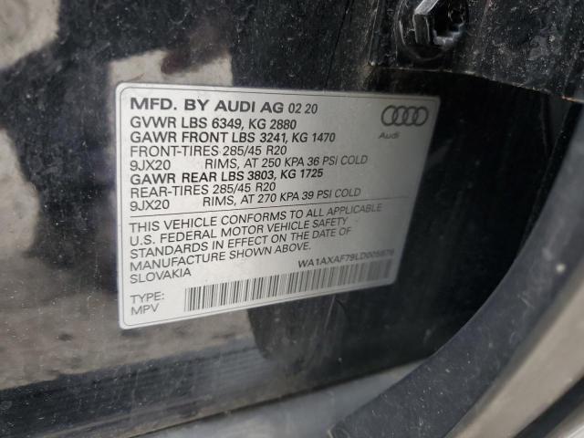 Продажа на аукционе авто 2020 Audi Q7 Premium, vin: WA1AXAF79LD005876, номер лота: 58053055