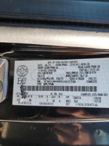 2013 Ford Escape მანქანა იყიდება აუქციონზე, vin: 1FMCU9H95DUA31750, აუქციონის ნომერი: 58130685