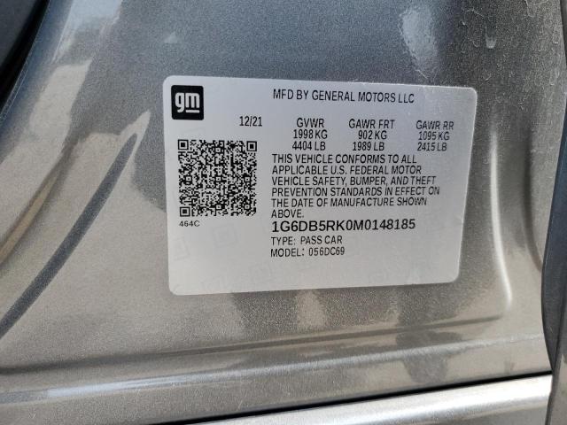 2021 Cadillac Ct4 Premiu მანქანა იყიდება აუქციონზე, vin: 1G6DB5RK0M0148185, აუქციონის ნომერი: 54930575