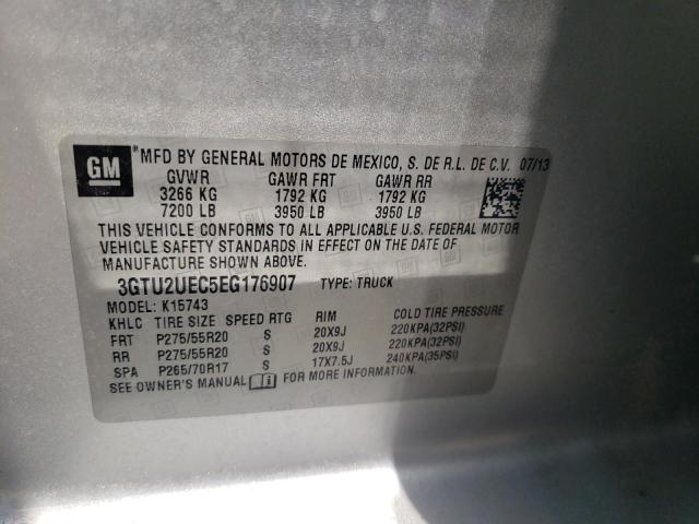 2014 Gmc Sierra მანქანა იყიდება აუქციონზე, vin: 3GTU2UEC5EG176907, აუქციონის ნომერი: 58532615