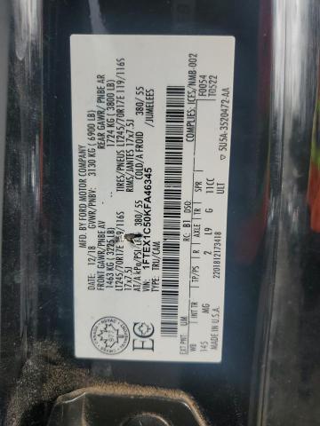 55622585 :رقم المزاد ، 1FTEX1C50KFA46345 vin ، 2019 Ford F150 Super مزاد بيع