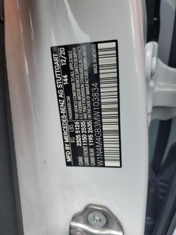 Aukcja sprzedaży 2021 Mercedes-benz Glb 250, vin: W1N4M4GB3MW103834, numer aukcji: 58372035