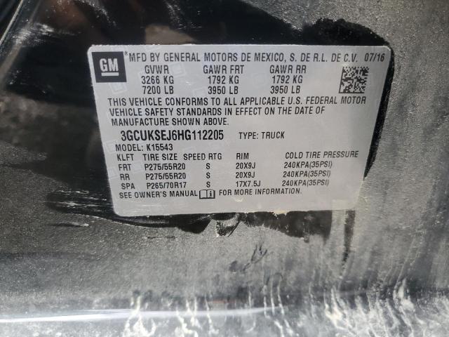 Продажа на аукционе авто 2017 Chevrolet Silverado, vin: 3GCUKSEJ6HG112205, номер лота: 56985205