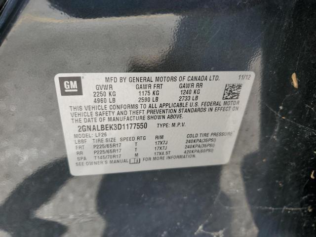 2013 Chevrolet Equinox Ls მანქანა იყიდება აუქციონზე, vin: 2GNALBEK3D1177550, აუქციონის ნომერი: 58145005