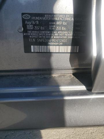 55162585 :رقم المزاد ، 5NPE24AF9KH732403 vin ، 2019 Hyundai Sonata Se مزاد بيع
