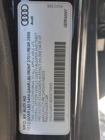 Aukcja sprzedaży 2013 Audi A7, vin: WAUYGAFC8DN075492, numer aukcji: 57050295