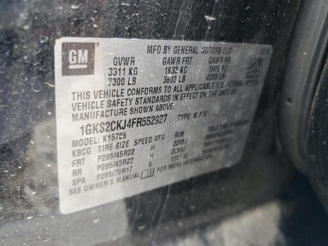 Продажа на аукционе авто 2015 Gmc Yukon, vin: 1GKS2CKJ4FR552927, номер лота: 55443965