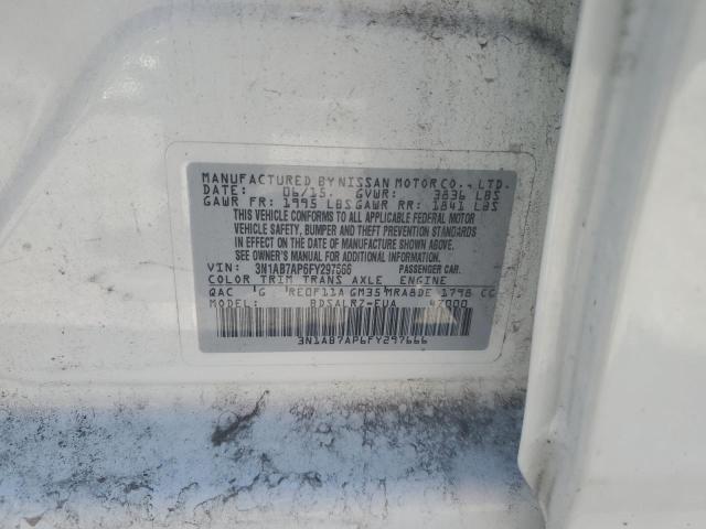 Продаж на аукціоні авто 2015 Nissan Sentra S, vin: 3N1AB7AP6FY297666, номер лоту: 57861655