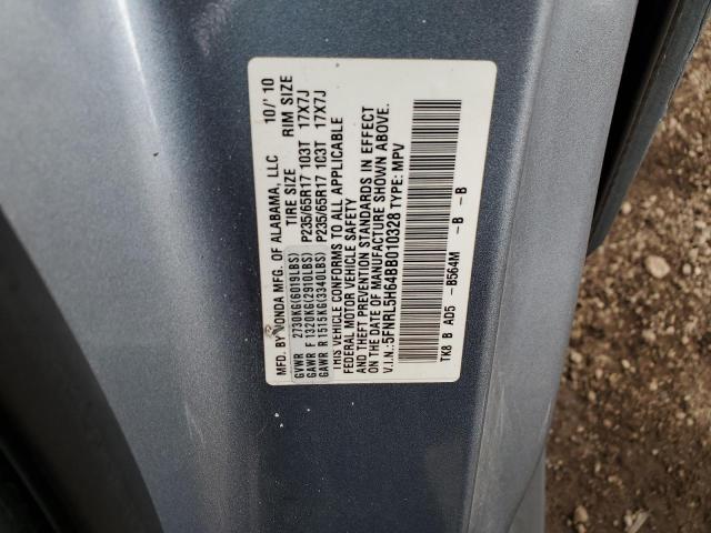 Aukcja sprzedaży 2011 Honda Odyssey Ex, vin: 5FNRL5H64BB010328, numer aukcji: 58391265