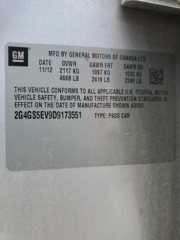 Aukcja sprzedaży 2013 Buick Regal, vin: 2G4GS5EV9D9173551, numer aukcji: 56541785