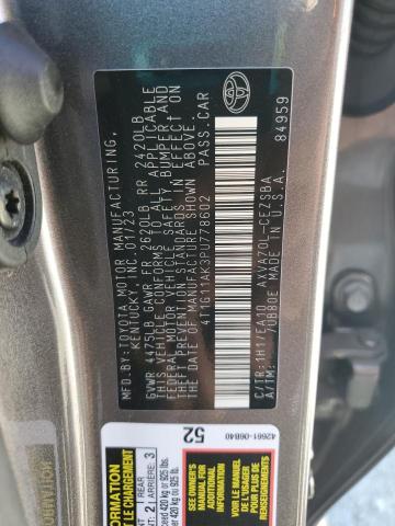 Aukcja sprzedaży 2023 Toyota Camry, vin: 4T1G11AK3PU778602, numer aukcji: 56679575