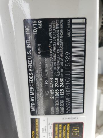Aukcja sprzedaży 2016 Mercedes-benz C, vin: 55SWF4KB1GU115389, numer aukcji: 57826935