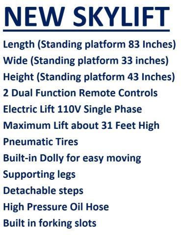 55527465 :رقم المزاد ، 3811078 vin ، 2025 Other Heavy Equipment Scissorlif مزاد بيع