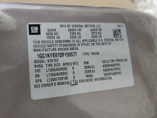 Aukcja sprzedaży 2013 Chevrolet Silverado, vin: 1GC1KYE87DF199577, numer aukcji: 55587745