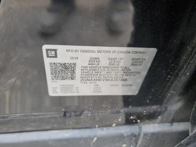 55393625 :رقم المزاد ، 2GNAXHEV5K6197865 vin ، 2019 Chevrolet Equinox Ls مزاد بيع