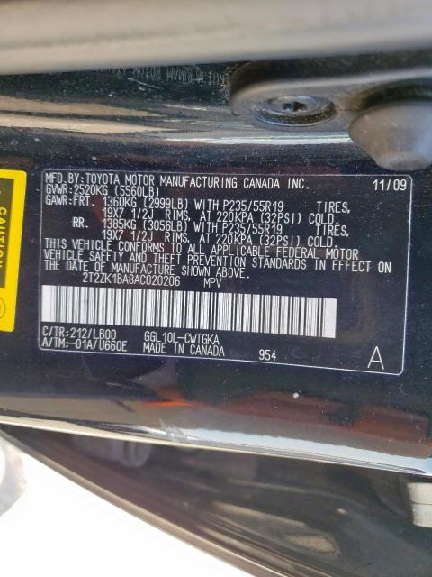 Продаж на аукціоні авто 2010 Lexus Rx, vin: 2T2ZK1BA8AC020206, номер лоту: 58084415